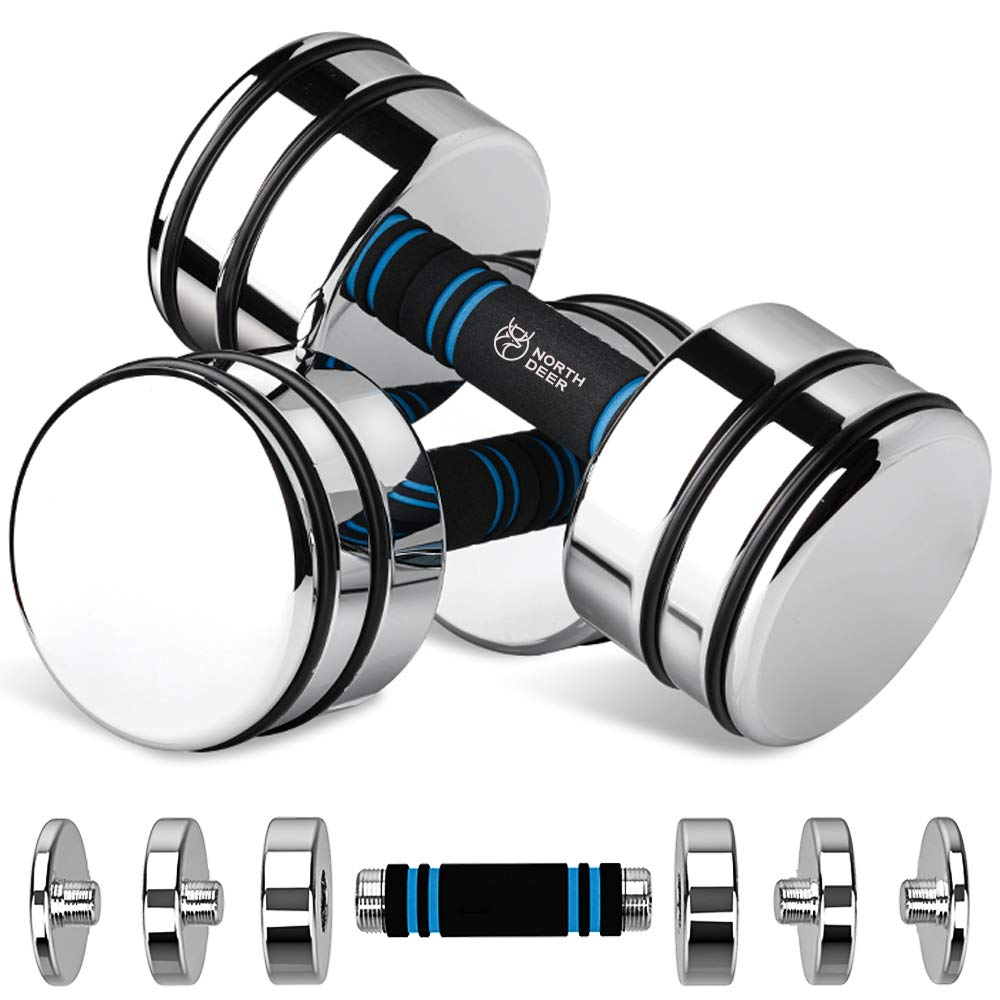 Northdeer Steel Dumbbells Set 2.5 kg 5 kg 7.5 kg 10 kg 15 kg NORTHDEERUK
