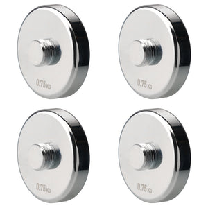 Weight Plates 4 Pieces Set 0.75 kg / 1.25 kg / 1.5 kg / 2.5 kg / 4 kg