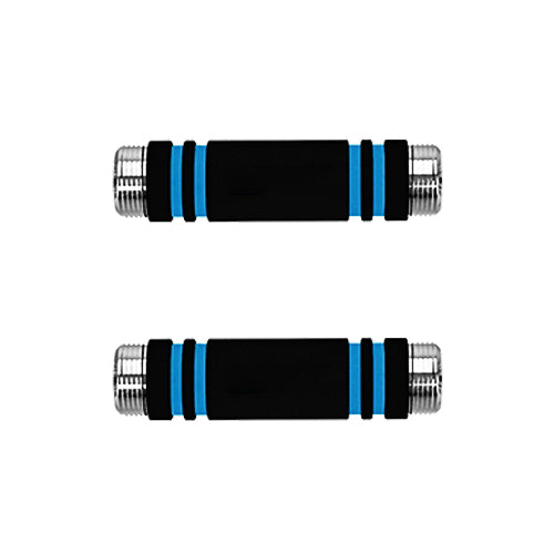 2 Foam Handles with Double Male Threads