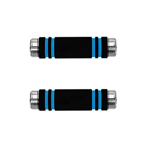 2 Foam Handles with Double Male Threads